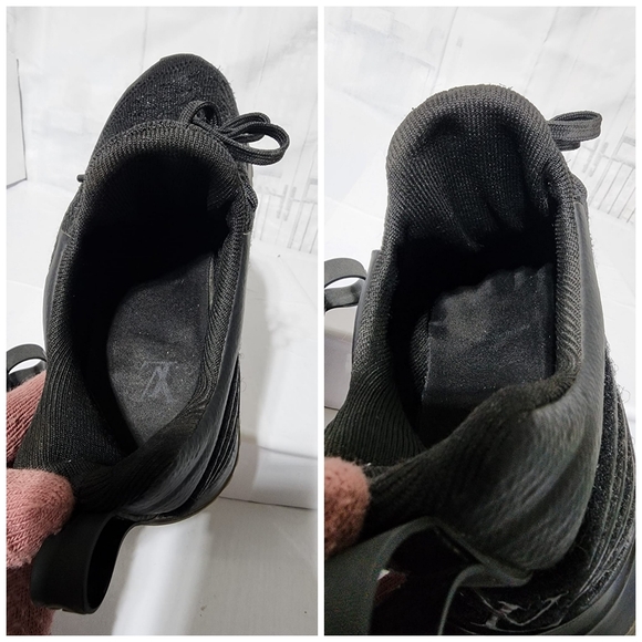 Louis Vuitton Knitted Sneakers Black Size 5 - Picture 14 of 15